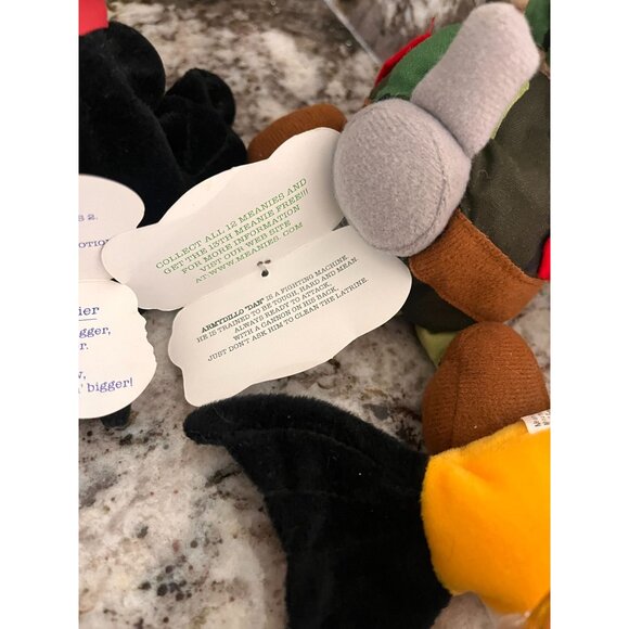 The Meanie Series 1 & 2- Plush Bundle -digger the snottish Terrier-Armydillo Dan - Picture 7 of 11